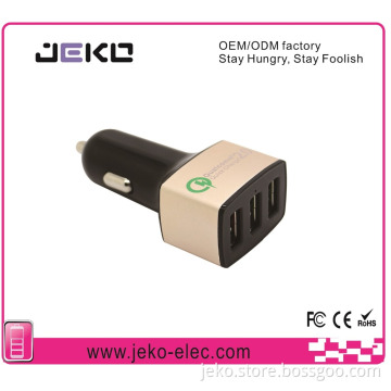 Factory direct selling 2016 latest car charger 3 Ports quick car charger